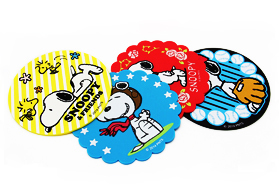 史努比(Snoopy)硅膠印刷杯墊定制