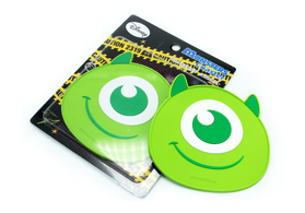 大眼仔造型pvc軟膠杯墊定做