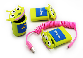 華特·迪士尼三眼怪造型硅膠手機(jī)充電套