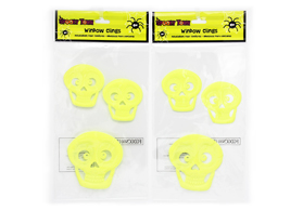 骷髏頭造型萬圣節(jié)果凍窗貼訂做