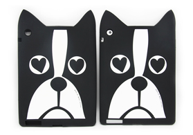 花心小狗硅膠平板電腦保護套定制