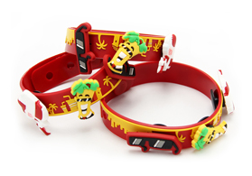 訂做兒童卡通pvc軟膠手環(huán)