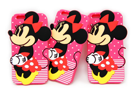 迪士尼米妮卡通硅膠手機(jī)殼來(lái)圖定制