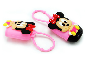 迪士尼米奇款便攜式卡通硅膠洗手液套