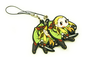 出口日本卡通公仔軟膠鑰匙鏈定做