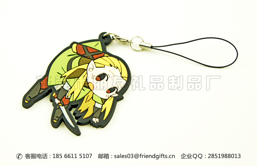專業(yè)定做生產(chǎn)日本公仔pvc軟膠鑰匙鏈、軟膠pvc鑰匙扣廠家