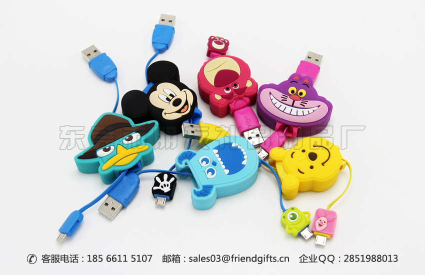 專業(yè)生產(chǎn)硅膠卡通伸縮型數(shù)據(jù)線、硅膠卡通伸縮充電線廠家