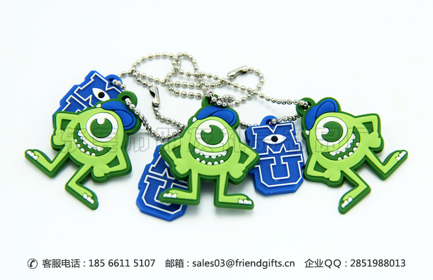 量身訂做pvc軟膠鑰匙鏈生產(chǎn)廠家