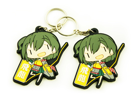 訂制日本卡通公仔軟膠鑰匙扣廠家