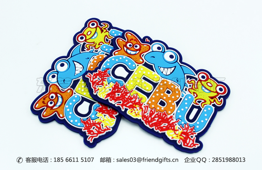 來圖來樣量身定做卡通pvc軟膠磁性冰箱貼、pvc軟膠冰箱貼廠家