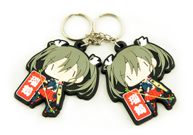 瑞鶴公仔pvc軟膠滴膠鑰匙扣定做