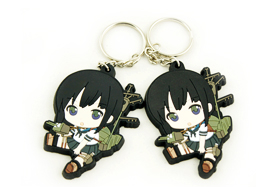 訂制日本卡通人物軟膠鑰匙扣廠家