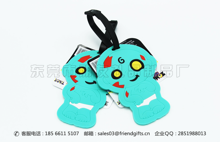 專業(yè)生產(chǎn)登機(jī)牌、卡通造型pvc滴膠行李牌定制廠家