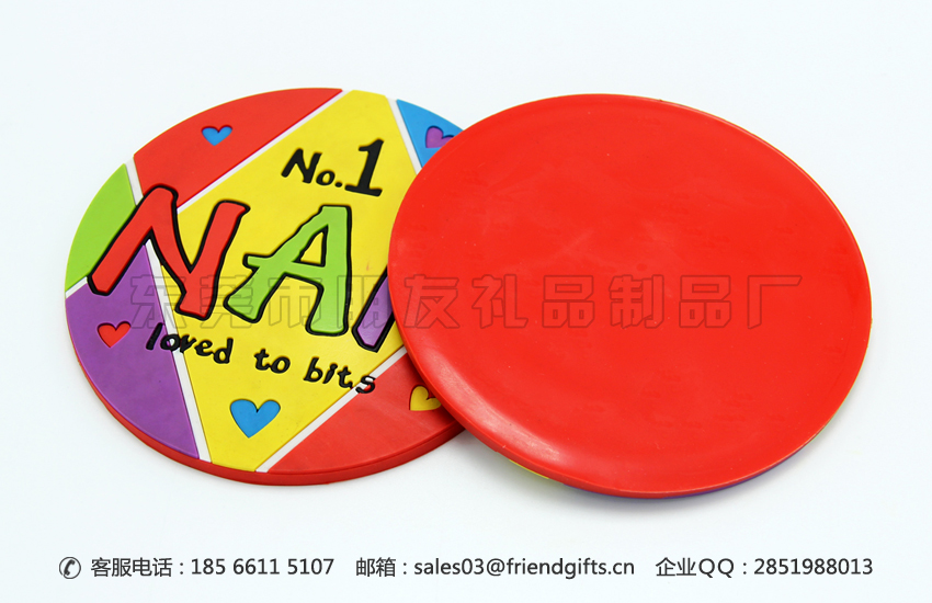 東莞專業(yè)訂做創(chuàng)意pvc軟膠隔熱杯墊廠家