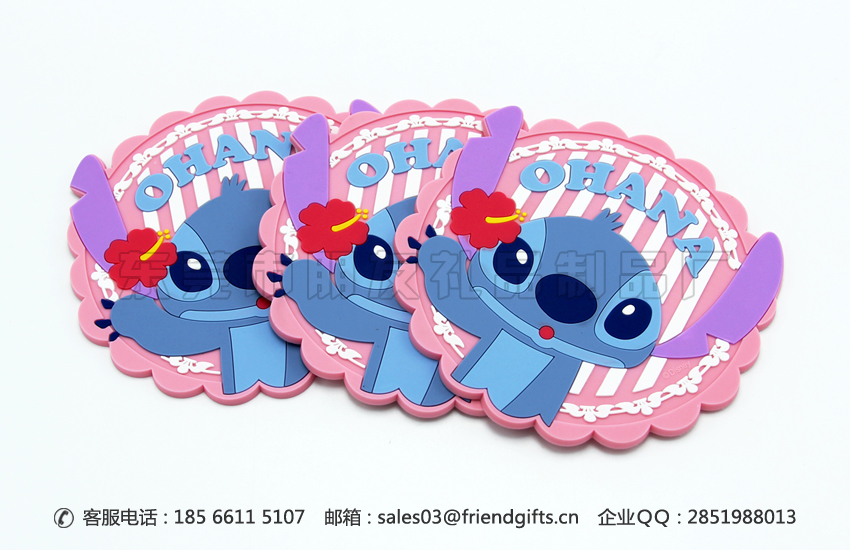 東莞資深專業(yè)卡通pvc軟膠杯墊、硅膠杯墊定做生產(chǎn)廠家