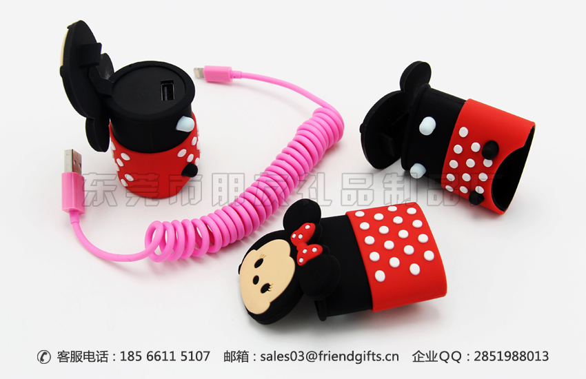 東莞卡通硅膠充電套定做廠家