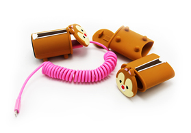 迪士尼疊疊樂卡通手機充電頭保護套定制