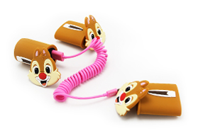 迪士尼蒂蒂卡通造型手機充電器硅膠套訂做