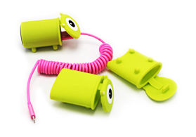 卡通大眼仔卡通蘋果充電器保護套