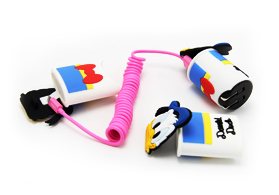 鴨嘴獸泰瑞人物卡通手機充電器硅膠套