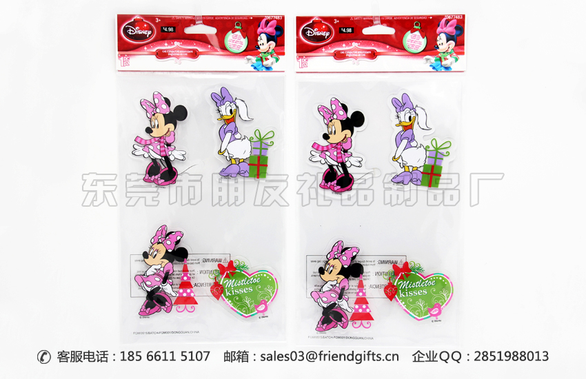 生產(chǎn)迪士尼(Disney)pvc情人節(jié)窗貼、果凍貼廠家