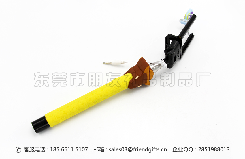 迪士尼授權(quán)生產(chǎn)硅膠手柄自拍神器、硅膠卡通自拍神器工廠