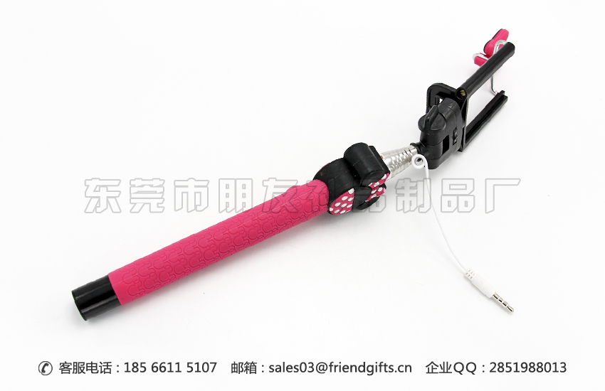 量身定做迪士尼公仔硅膠手柄線控自拍神器廠家