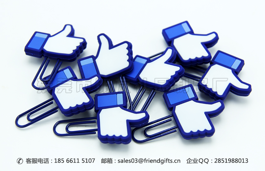 訂做硅膠書簽/pvc軟膠回形針書簽廠商