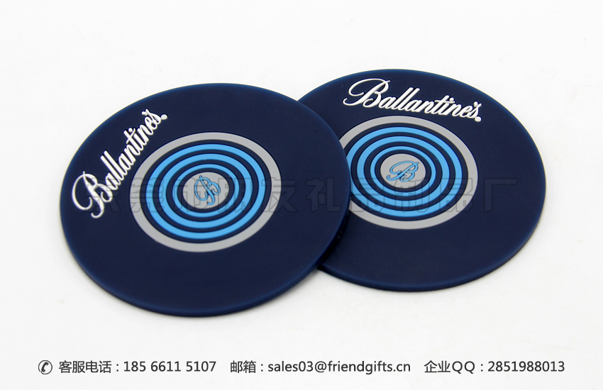 專業(yè)定做硅膠廣告杯墊、廣告pvc杯墊訂做廠家