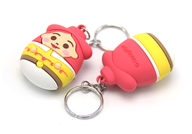 來圖來樣定制3d立體卡通鑰匙扣掛件工廠