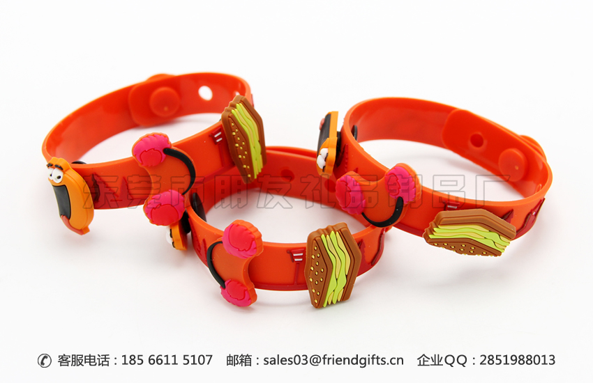定做按扣式pvc兒童卡通手環(huán)生產(chǎn)商
