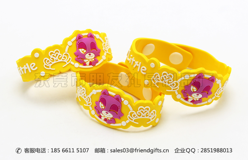 東莞資深專業(yè)環(huán)保pvc塑料兒童手環(huán)訂制廠家