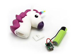 獨(dú)角獸公仔充電寶pvc外殼定制