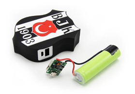 黑鷹球隊(duì)標(biāo)志pvc軟膠移動(dòng)電源外殼定制