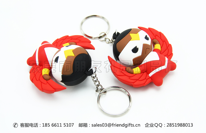 東莞專業(yè)生產(chǎn)pvc軟膠立體鑰匙扣掛件、pvc軟膠立體鑰匙扣定做工廠