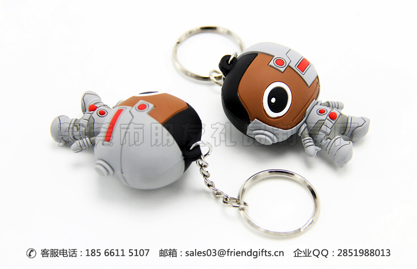 來稿量身訂做立體公仔掛件鑰匙扣、3d全立體pvc軟膠鎖扣掛件工廠